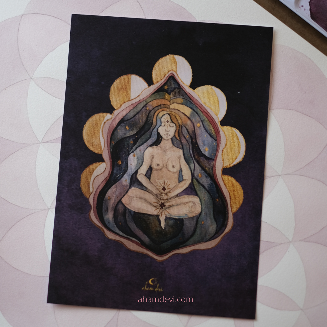 A5 Poster "Mond-Göttin"