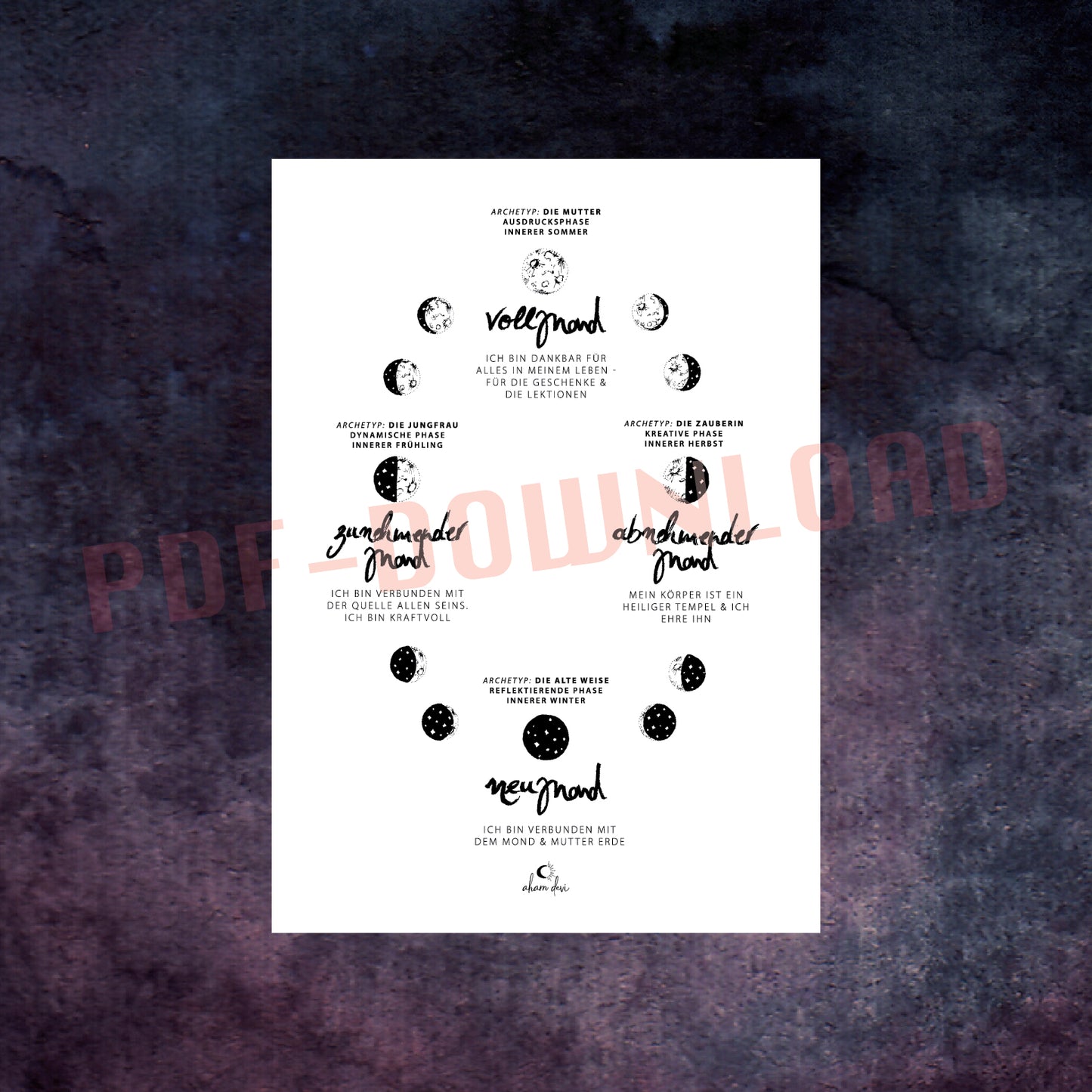PDF Download Mondphasen