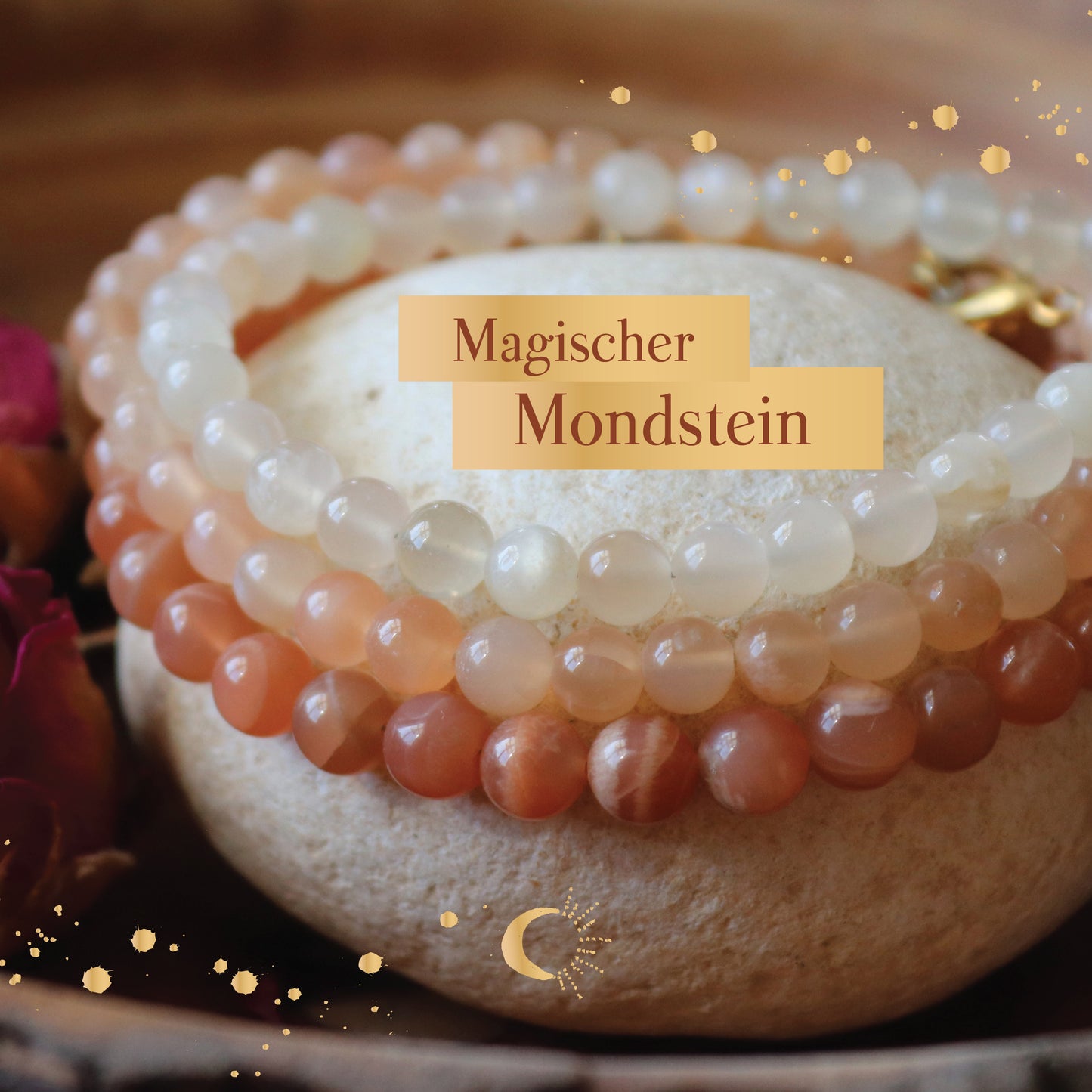 Magisches Mondstein-Armband