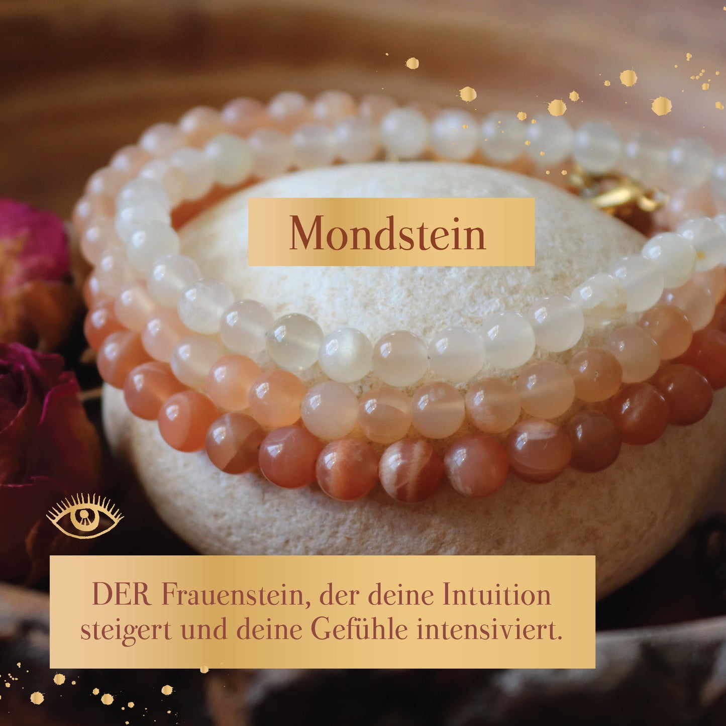 Magisches Mondstein-Armband