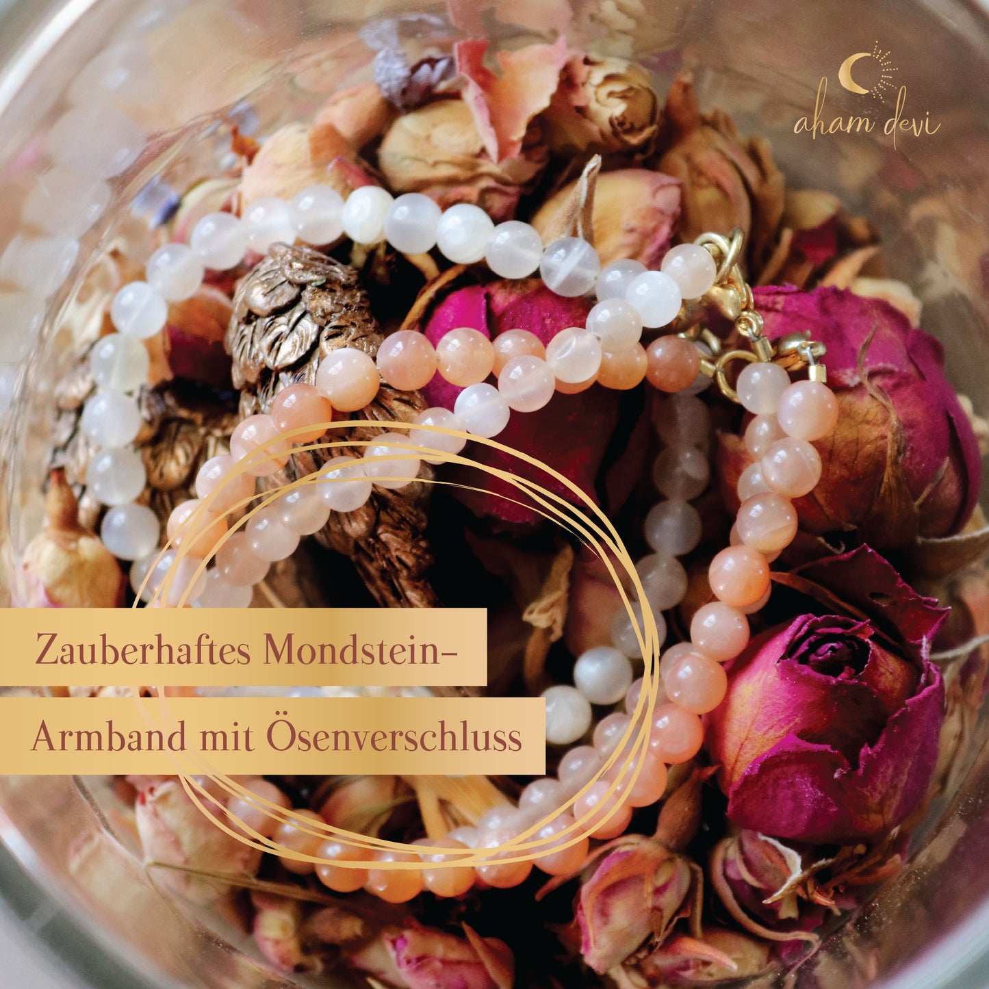 Magisches Mondstein-Armband