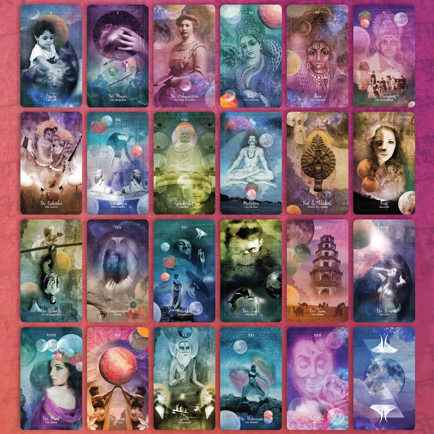 Große Arkana des aham devi Tarotdecks