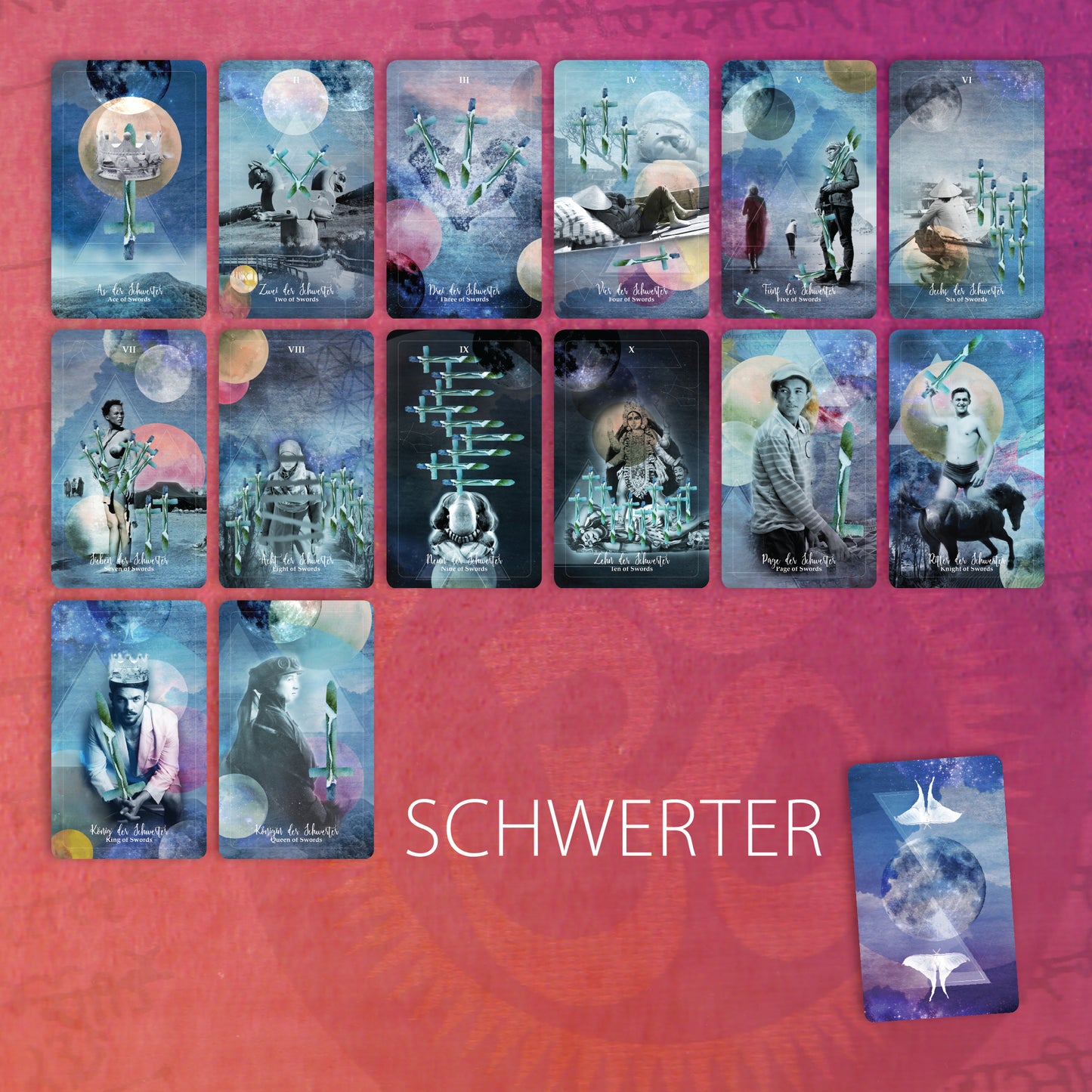 Schwerter des aham devi Tarot Decks